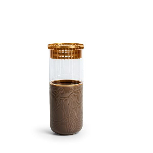 Luxury Flower Vase From Majlis -Brown