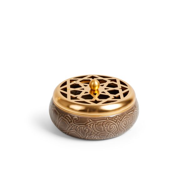 Luxury Porcelain Ashtray From Majlis - Brown