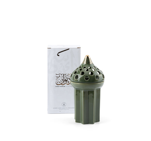 Luxury Incense Burner From Diwan -  Green