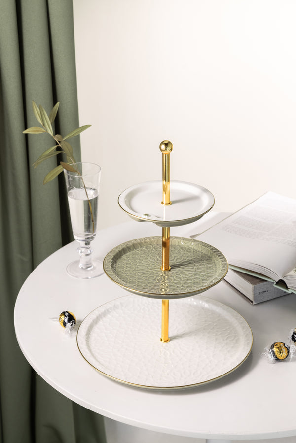 Porcelain Mutli Layer From Asalah - Olive + Gold