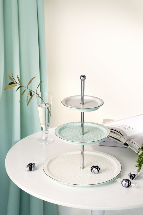 Porcelain Mutli Layer From Asalah - Teal + Silver