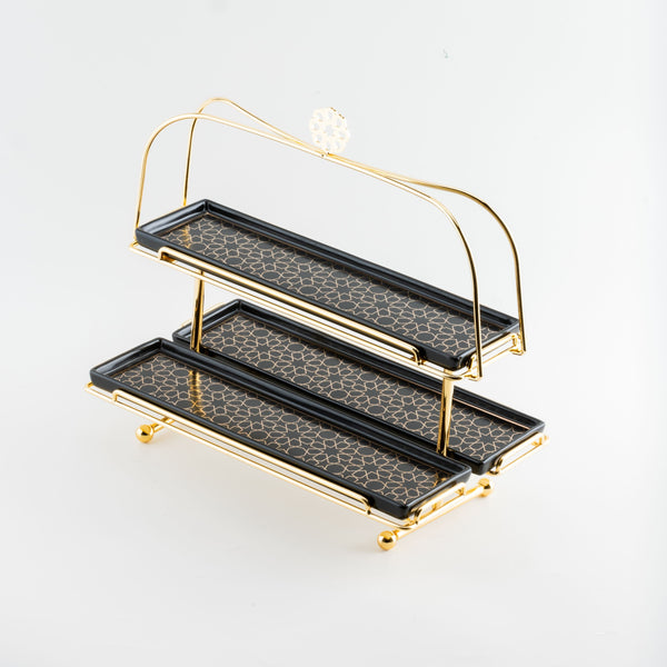 Multi Layer Serving Stand -Silver