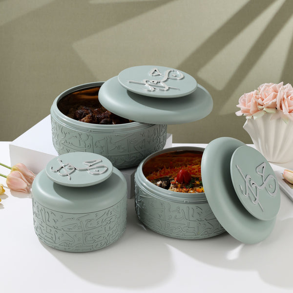 Food Warmer Set From Jiwar -  Blue + Silver