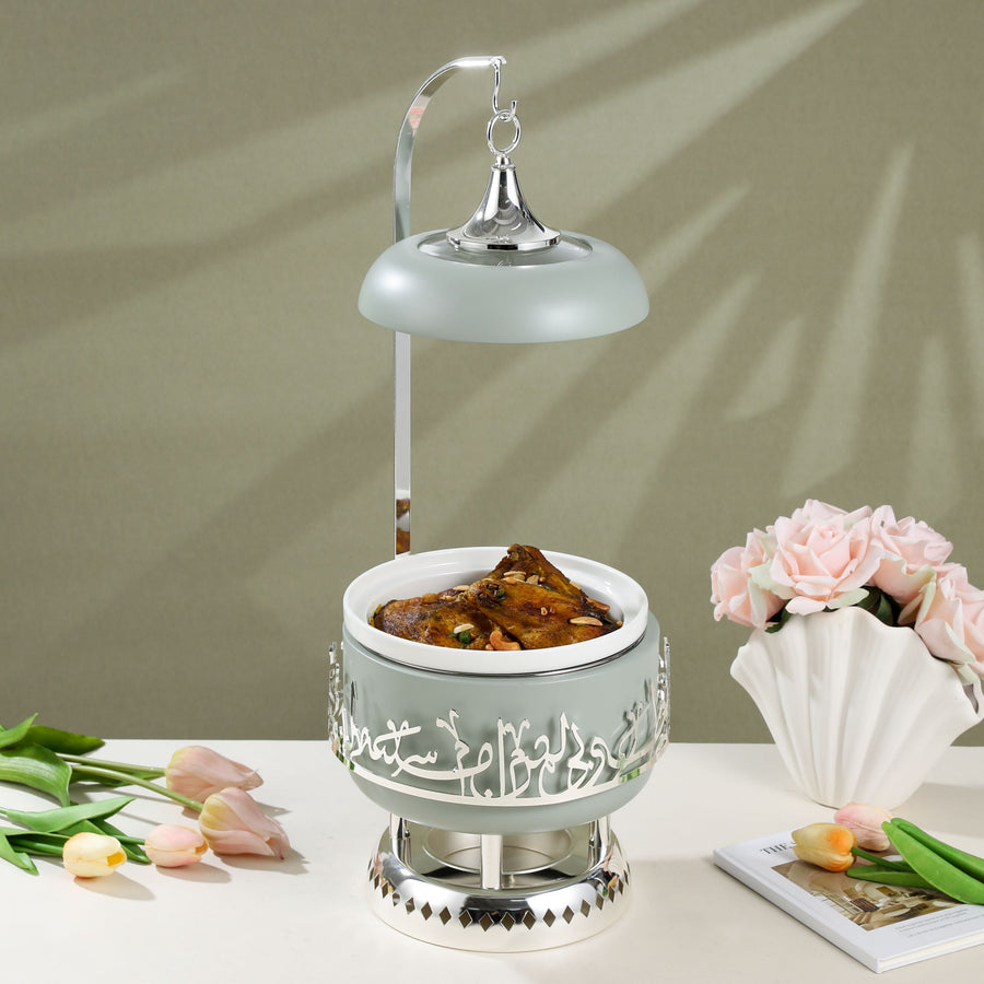 Serving Buffet -S From Jiwar - Light Green + Silver
