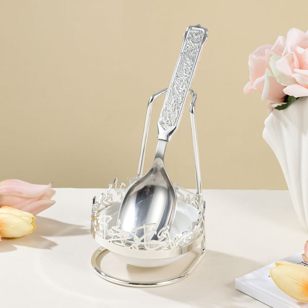 Buffet Spoon Holder From Jiwar - Silver