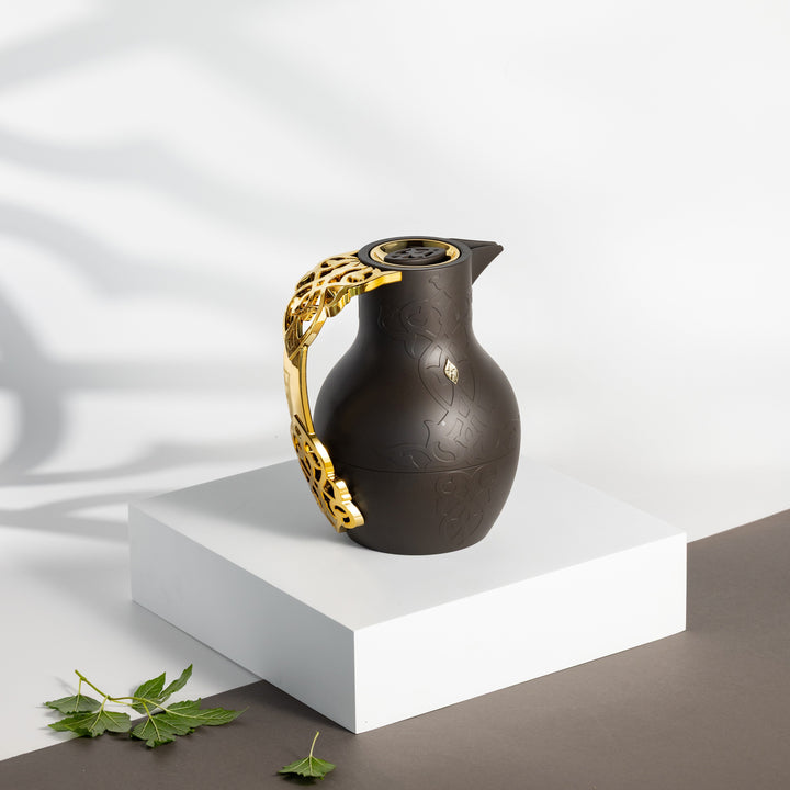 One Vacuum Flask For Tea And Coffee From Naqsh - Black + Gold