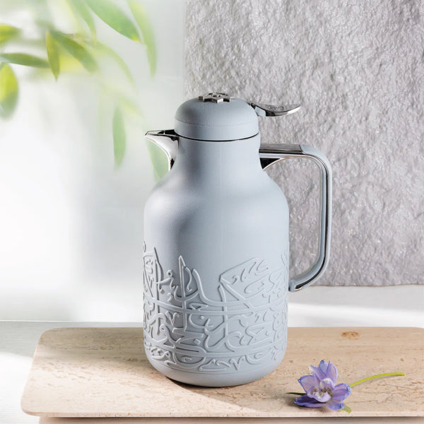 One Vacuum Flask For Tea And Coffee From Jiwar - Blue + Silver
