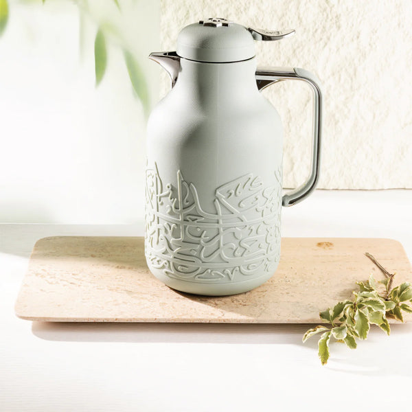 One Vacuum Flask For Tea And Coffee From Jiwar - Light Green + Silver