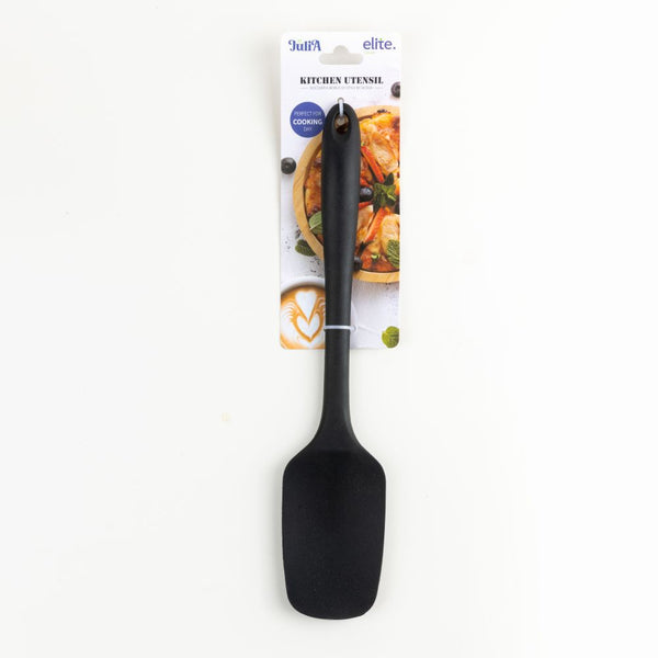 SILICONE COOKING SPOON-BLACK