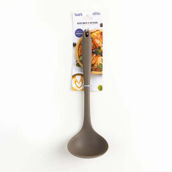 SILICONE SOUP LADLE-BROWN
