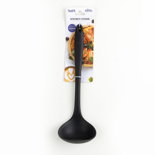 SILICONE SOUP LADLE-BLACK