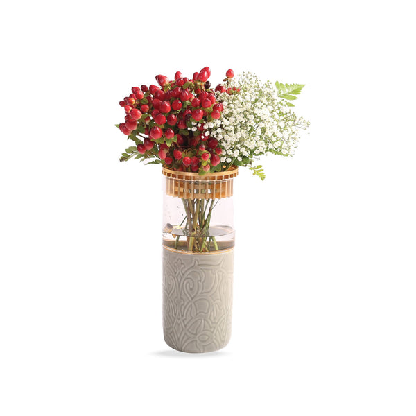 Luxury Flower Vase From Majlis-Grey