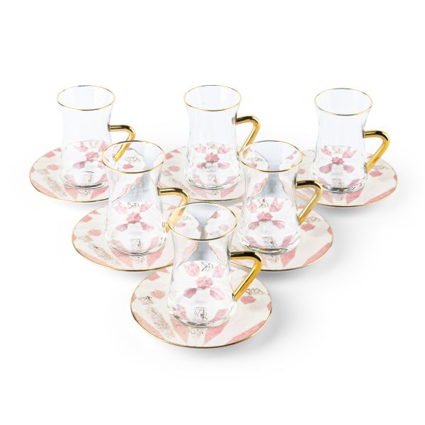 Tea Glass Sets From Amal - Pink