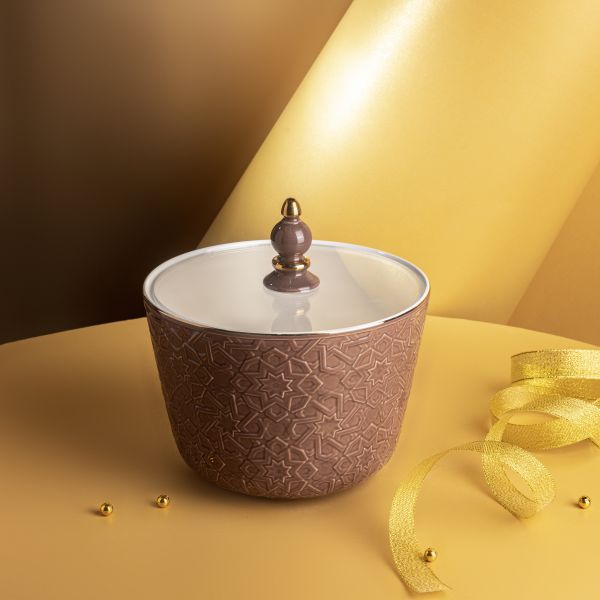  Large Porcelain Vase From Crown - Brown
