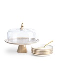 Cake  Serving Set 9Pcs From Crown - Beige