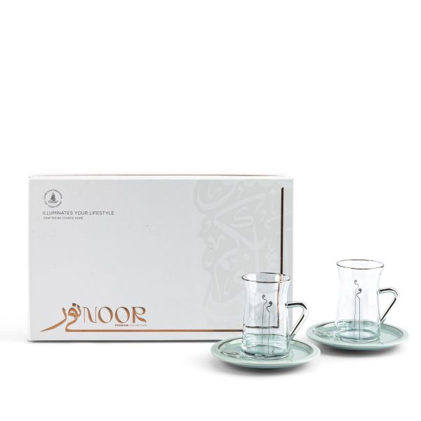 Tea Glass Set 12 pcs From Nour - Blue