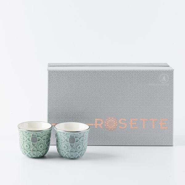 Arabic Coffee Set From Rosette - Blue