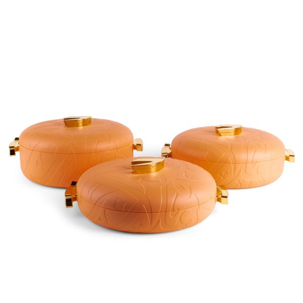 Food Warmer 3 Different Size - Orange