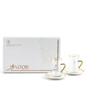 Tea Glass Set 12 pcs From Nour - White