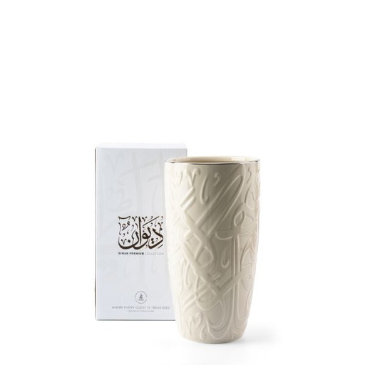 [ET2399] Big Flower Vase From Diwan -  Pearl