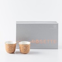 Arabic Coffee Set From Rosette - Orange