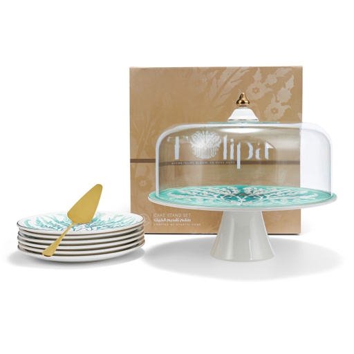 [GY1256] Cake Serving Set 9Pcs From Tolipa - Green