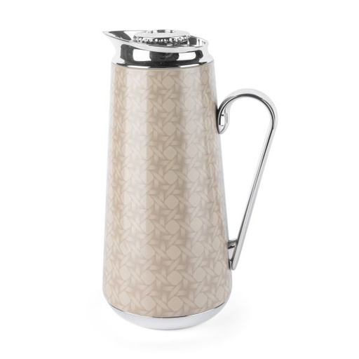[KP1006] Vacuum Flask For Tea And Coffee From Rattan - Beige